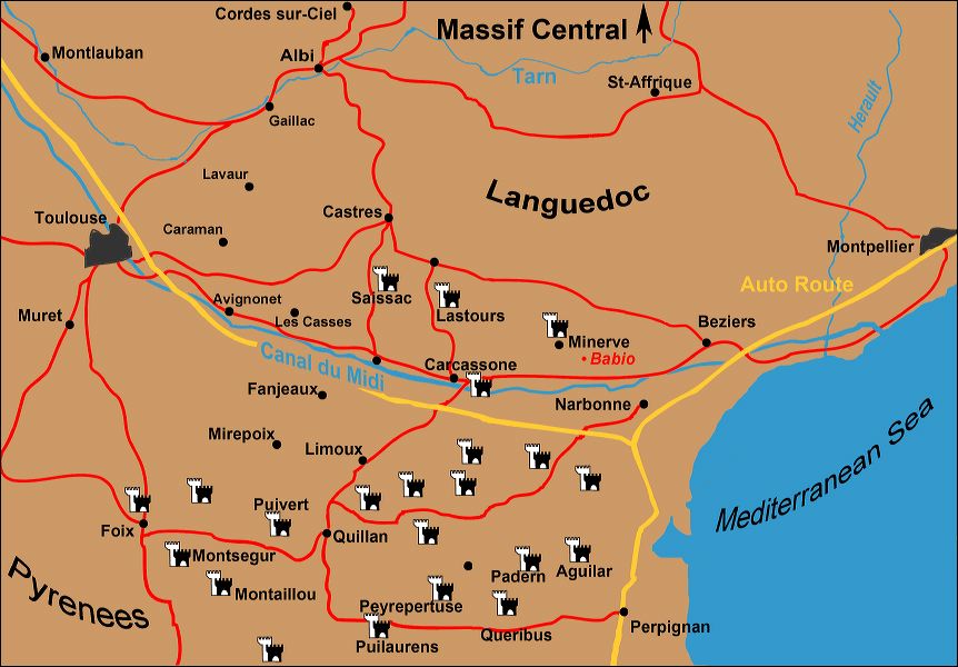 Languedoc map