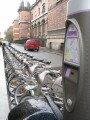 Rent-a-bike stands are all over in Paris. Just swipe in your debit card, and you can ride anywhere in the city. When you are done with the bike, just park it at any rent-a-bike stand, and when you do so, your card is debited. We saw people on these bikes all over the city. And not just tourists use them, lots of Parisians too.