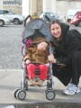 After the zoo, we went down to the Arch de Triumphe and walked down the Champs-�lys�es to the garden behind the Lovre. Erika slept on the metro the whole way there.